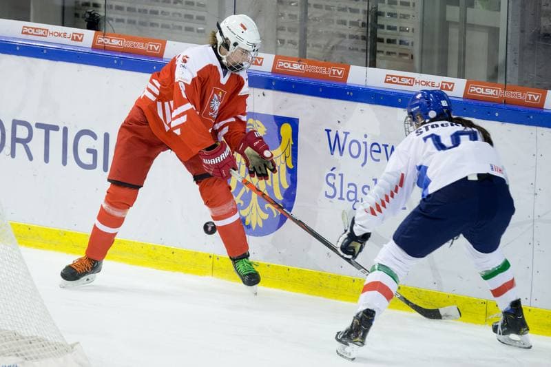 Ice Hockey. Women's World Championship Division 1B. Poland - Italy. 12.04.2022