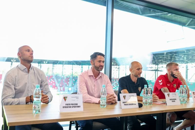 Football. Zaglebie Sosnowiec. Press Conference. 25.08.2023