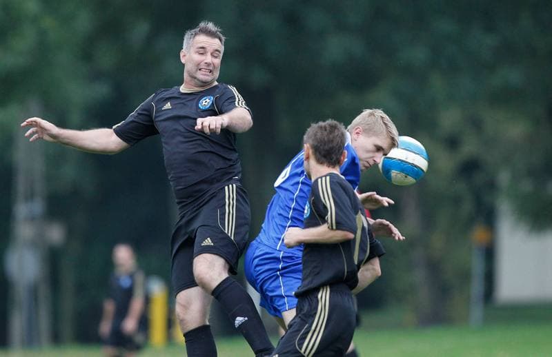 Football. Polish Cup. Orzel Mokre - Reprezentacja Slask Oldboyow. 02.09.2014