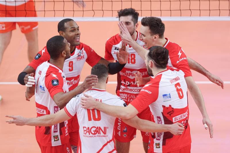 Volleyball. CEV Champions League. Jastrzebski Wegiel - Gas Sales Daiko Piacenza. 28.02.2024