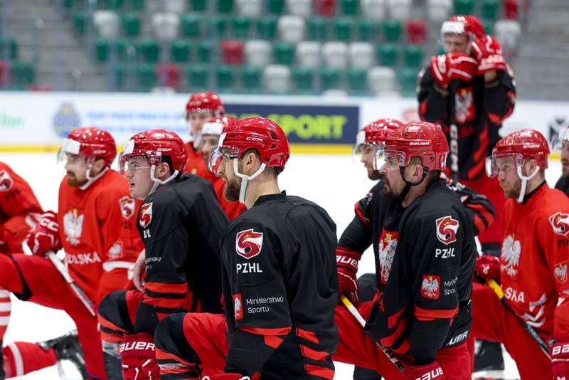 Ice Hockey. Poland national team. Training. 06.05.2024