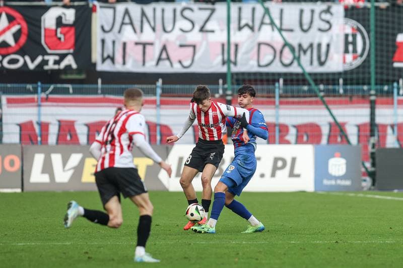 Football. PKO BP Ekstraklasa. Piast Gliwice - Cracovia Krakow. 08.12.2024