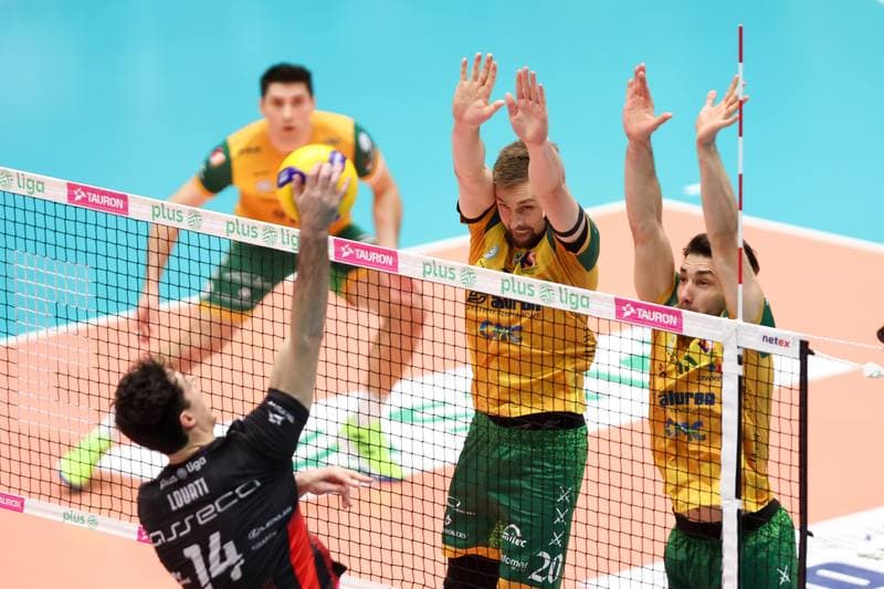 Volleyball. PlusLiga. Aluron CMC Warta Zawiercie - Asseco Resovia Rzeszow. 25.01.2024
