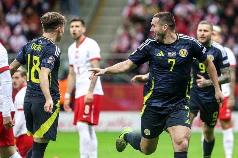 Football. UEFA Nations League. Poland - Scotland. 18.11.2024