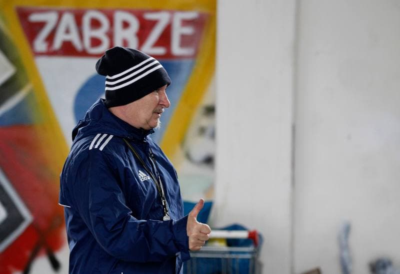 Football. Gornik Zabrze. Training. 04.03.2016