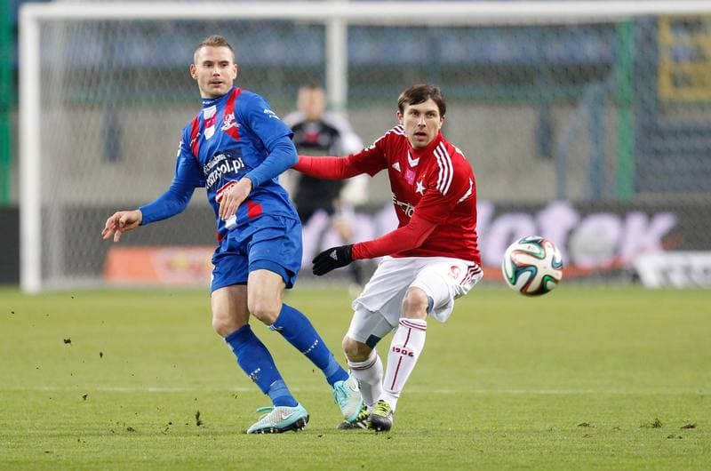 Football. T-Mobile Ekstraklasa. Wisla Krakow - Podbeskidzie Bielsko Biala. 24.10.2014