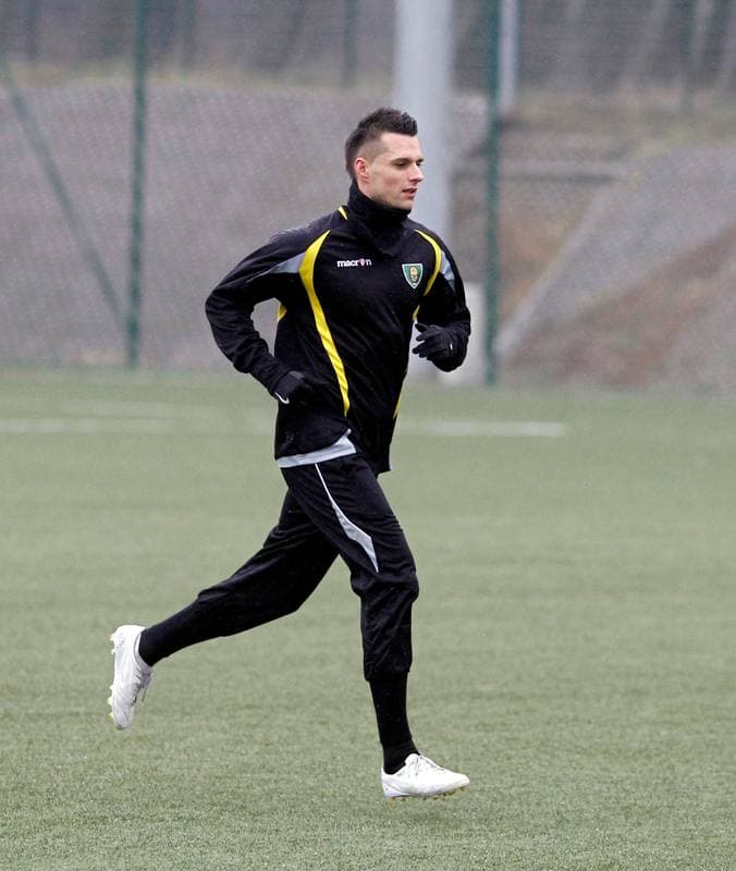 Football. GKS Katowice. Training. 19.01.2015