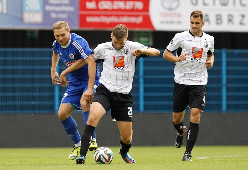 Football. III Liga Opolsko Slaska. Piast II Gliwice - Szombierki Bytom. 22.08.2015
