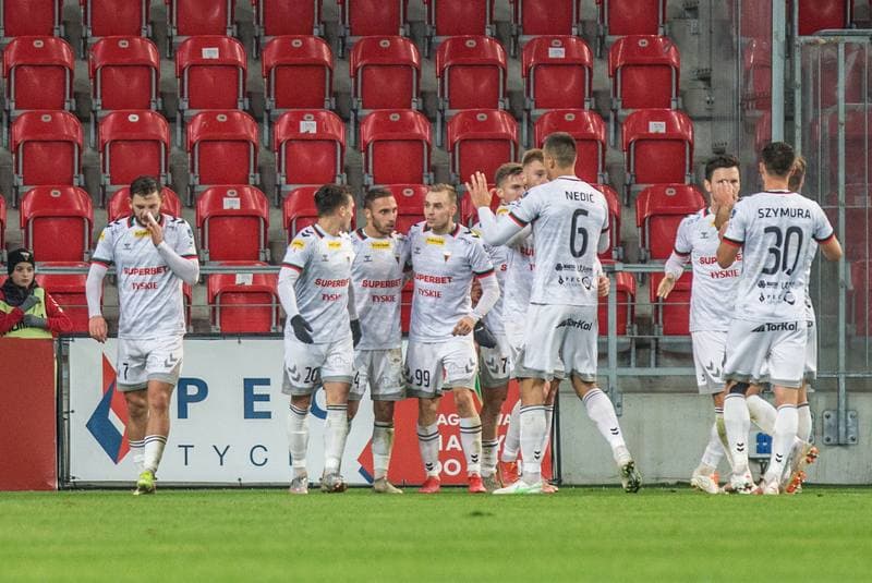 Football. Fortuna I Liga. GKS Tychy - GKS 1962 Jastrzebie. 06.11.2021