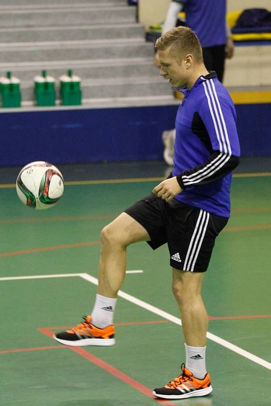 Football. Ruch Chorzow. Training. 07.01.2016