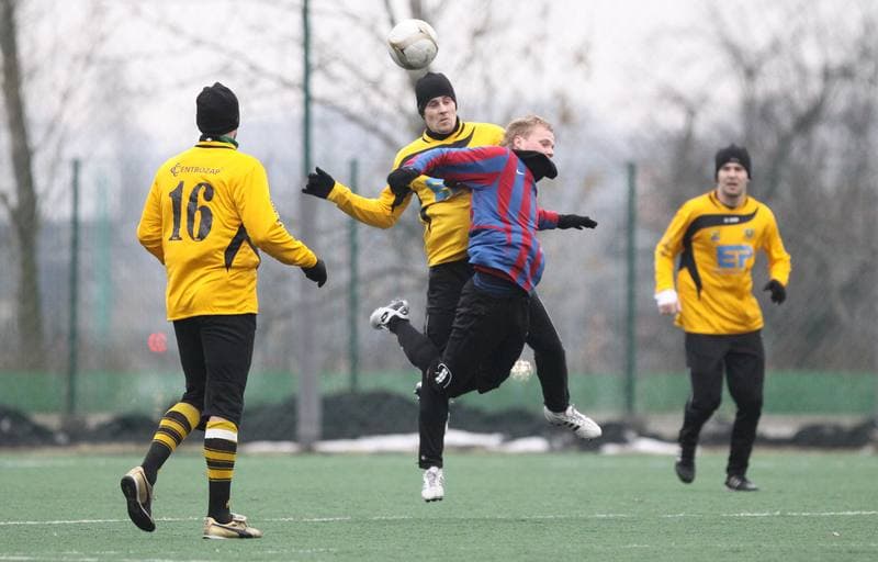 Football. Sparing. GKS Katowice - LZS Lesnica. 05.02.2011