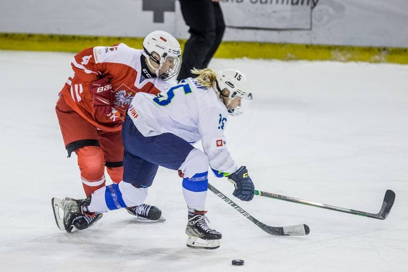 Ice Hockey. Women's World Championship Division 1B. Poland - Slovenia. 09.04.2022