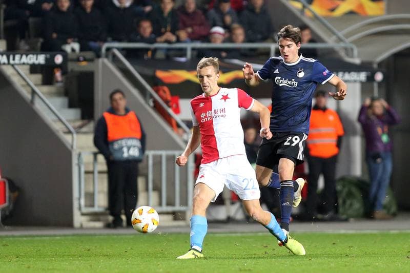 Football. UEFA Europa League. Slavia Prague - FC Copenhagen. 08.11.2018