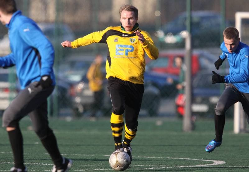 Football. Sparing. GKS Katowice - Hutnik Krakow. 09.02.2011