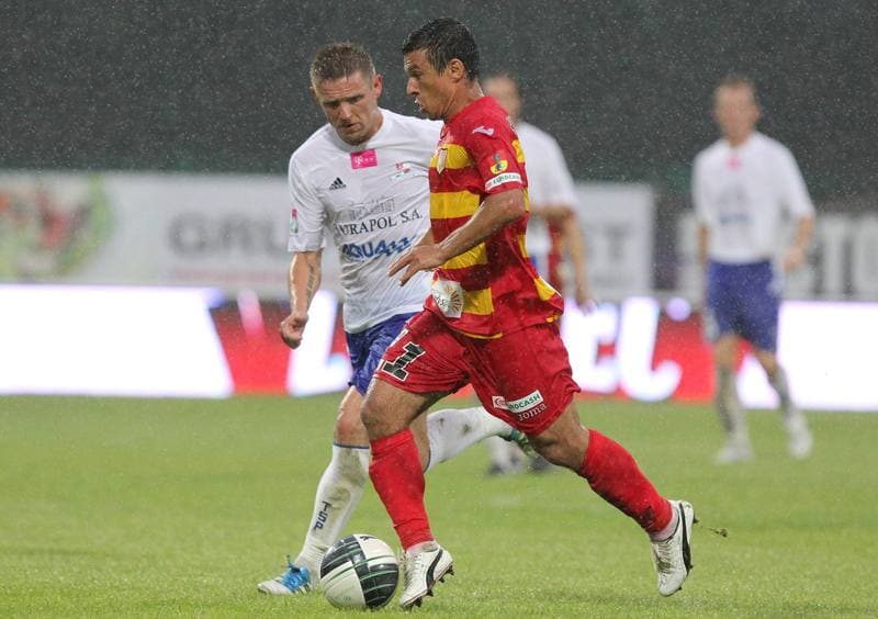 Football. T-Mobile Ekstraklasa. Podbeskidzie Bielsko-Biala - Jagiellonia Bialystok. 01.08.2011