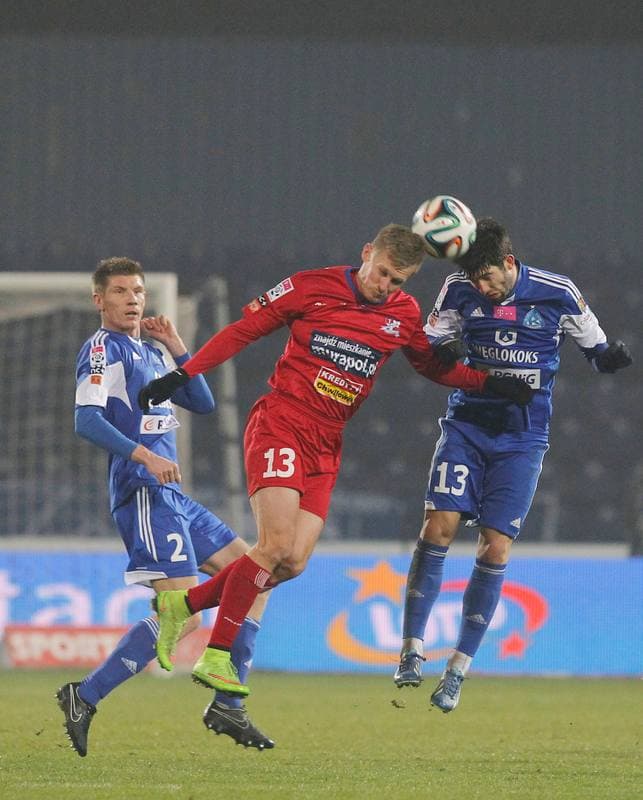 Football. T-Mobile Ekstraklasa. Ruch Chorzow - Podbeskidzie Bielsko Biala. 08.12.2014