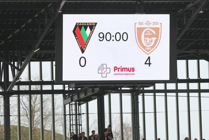 Football. Fortuna I Liga. Zaglebie Sosnowiec - GKS Katowice. 01.04.2024