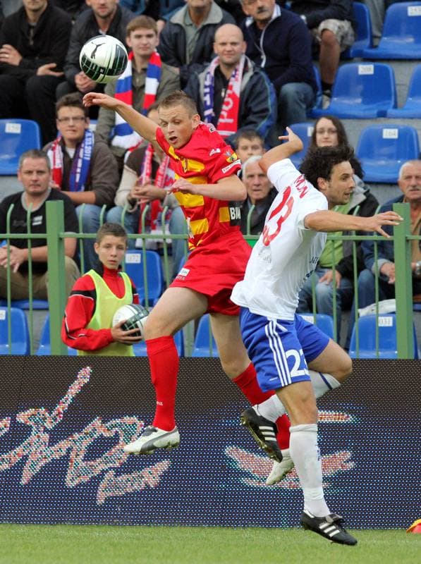 Football. T-Mobile Ekstraklasa. Podbeskidzie Bielsko-Biala - Jagiellonia Bialystok. 01.08.2011