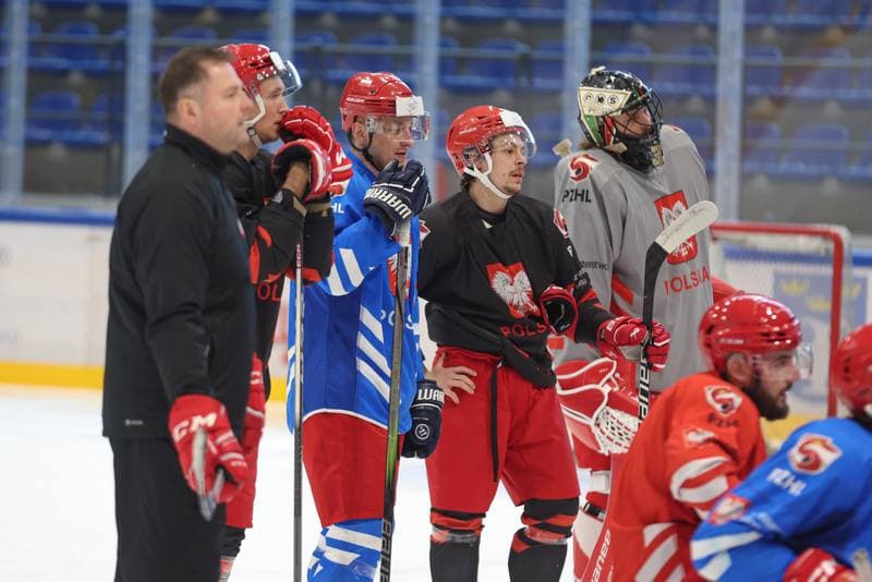 Ice Hockey. Poland national team. Training. 11.04.2024