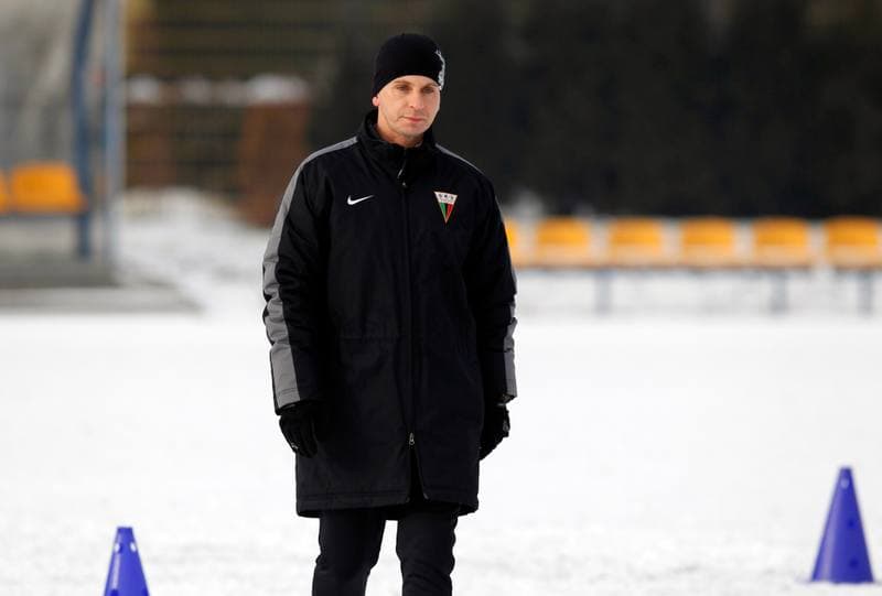 Football. GKS Tychy. Training. 07.01.2015