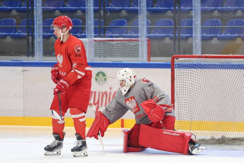 Ice Hockey. Poland national team. Training. 11.04.2024