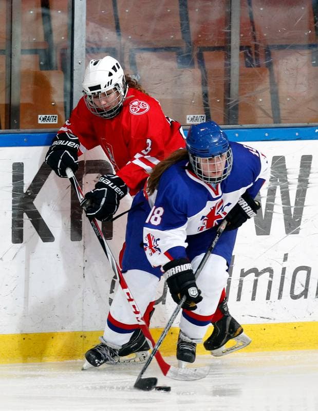Ice Hockey. U18 Women's World Championship Division I. Poland - Great Britain. 25.01.2015