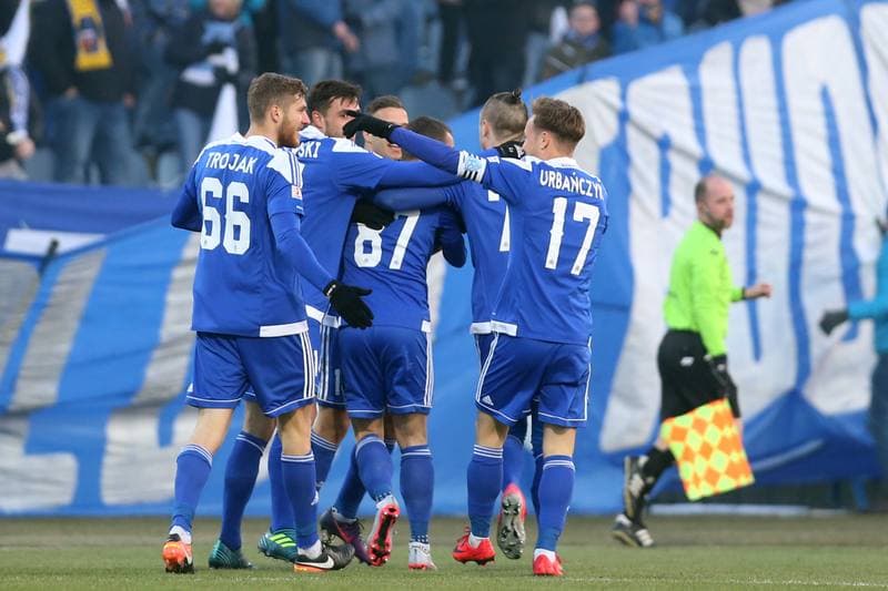 Football. Nice I Liga. Ruch Chorzow - Drutex-Bytovia Bytow. 04.03.2018