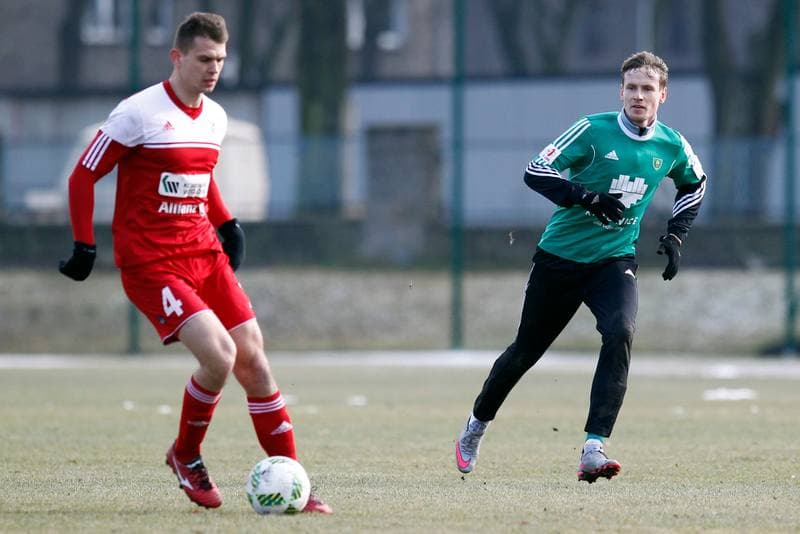 Football. Sparing. Gornik Zabrze - GKS Katowice. 05.02.2016