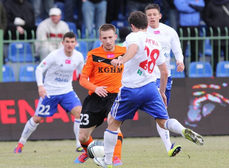 Football. T-Mobile Ekstraklasa. Podbeskidzie Bielsko-Biala - Zaglebie Lubin. 25.02.2012