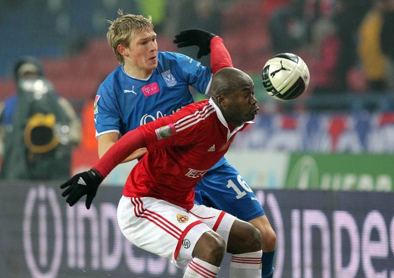 Football. T-Mobile Ekstraklasa. Wisla Krakow - Lech Poznan. 09.03.2012