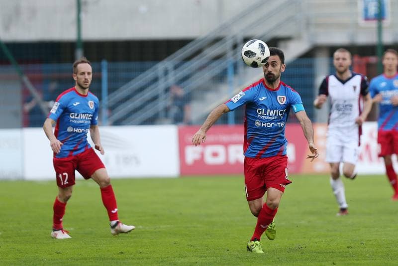 Football. Lotto Ekstraklasa. Piast Gliwice - Pogon Szczecin. 21.04.2018
