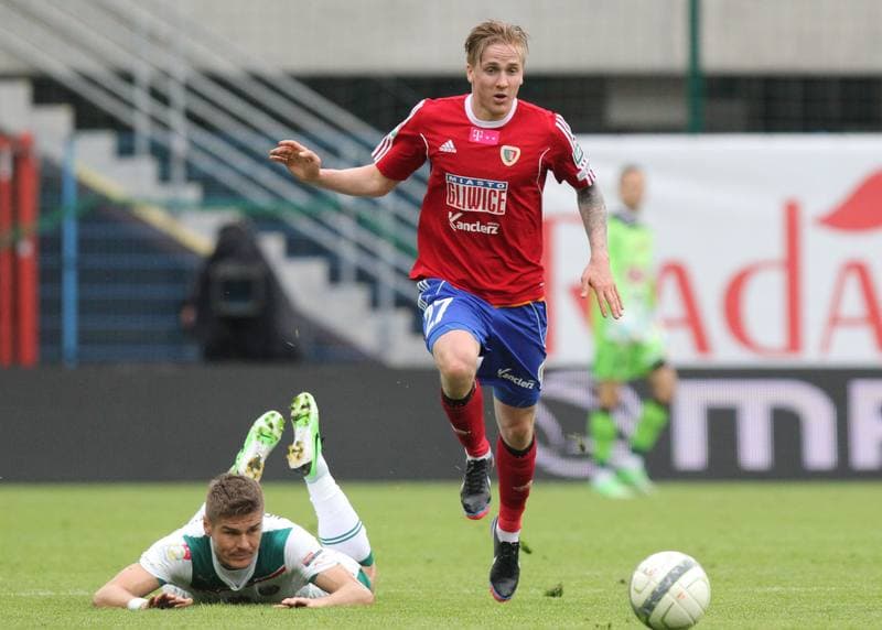 Football. T-Mobile Ekstraklasa. Piast Gliwice - Slask Wroclaw. 12.05.2013