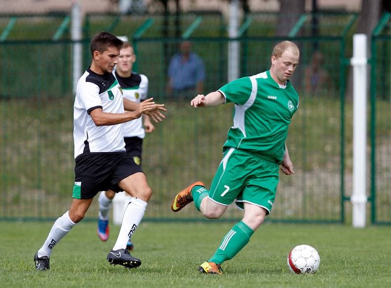 Football. III Liga Opolsko - Slaska. Grunwald Ruda Slaska - GKS Jastrzebie. 09.08.2014