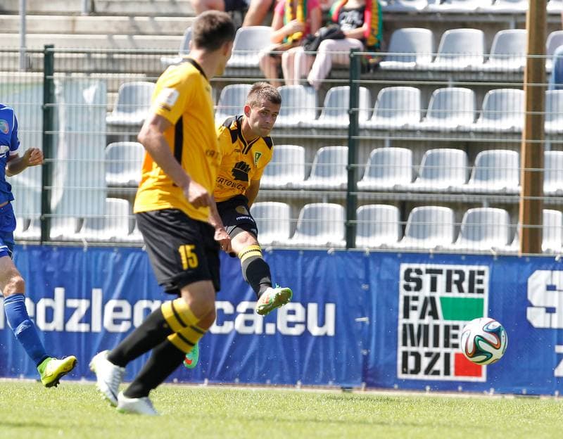 Football. I Liga. Miedz Legnica - GKS Katowice. 10.08.2014