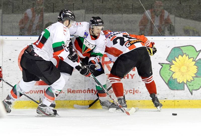 Ice Hockey. Polska Hokej Liga. GKS Tychy - Comarch Cracovia Krakow. 19.01.2014