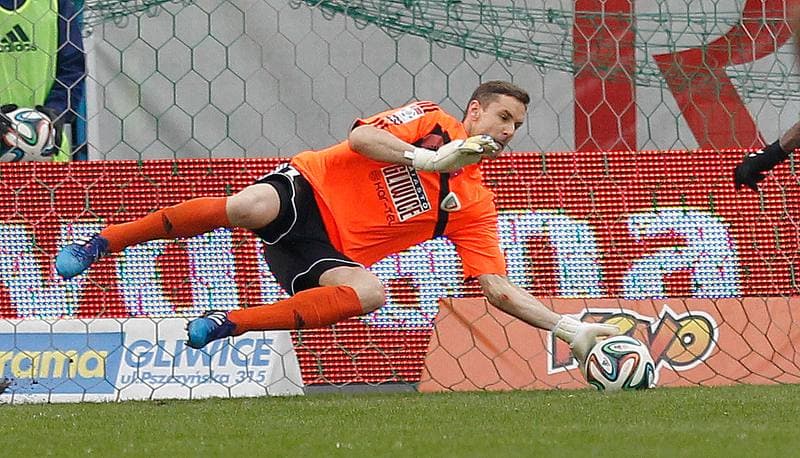 Football. T-Mobile Ekstraklasa. Piast Gliwice - Korona Kielce. 22.03.2015