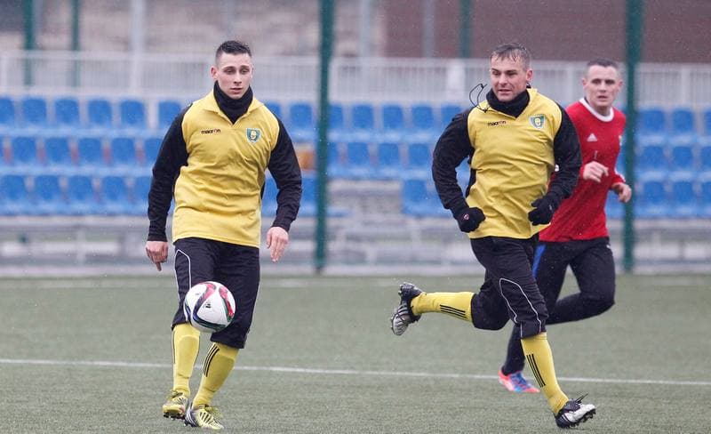 Football. Friendly Match. GKS II Katowice - Unia Kosztowy. 14.03.2015