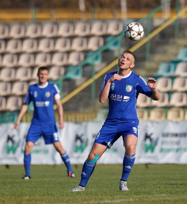 Football. I Liga. Rozwoj Katowice - Miedz Legnica. 31.10.2015