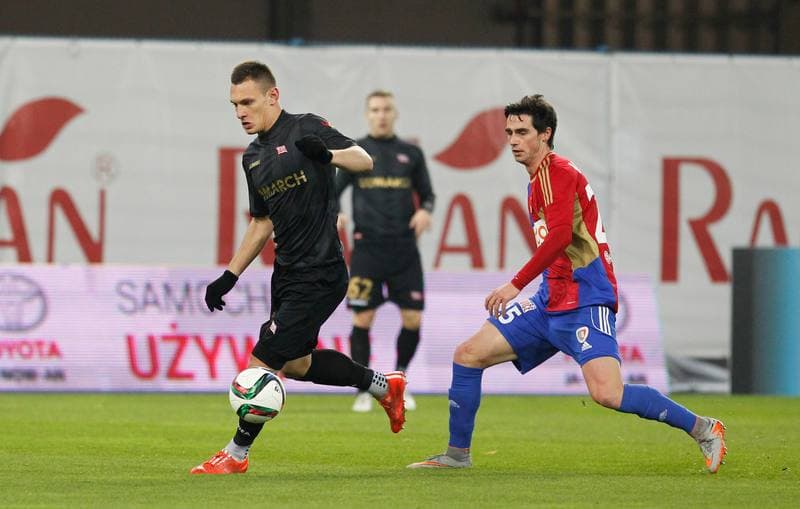 Football. PKO BP Ekstraklasa. Piast Gliwice - Cracovia Krakow. 05.12.2015