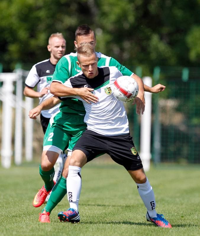 Football. III Liga Opolsko - Slaska. Grunwald Ruda Slaska - GKS Jastrzebie. 09.08.2014