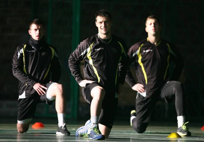 Football. GKS Katowice. Training. 19.01.2015