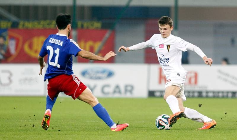 Football. T-Mobile Ekstraklasa. Piast Gliwice - Pogon Szczecin. 15.12.2014