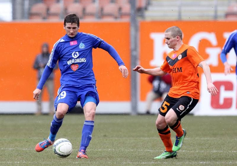 Football. T-mobile Ekstraklasa. Zaglebie Lubin - Ruch Chorzow. 01.04.2013