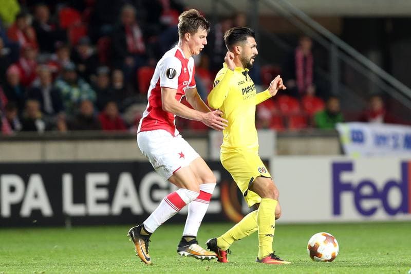 Football. UEFA Europa League. Slavia Prague - Villarreal CF. 02.11.2017