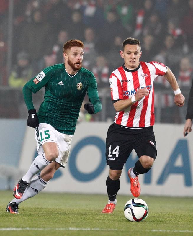 Football. T-Mobile Ekstraklasa. Cracovia Krakow - Slask Wroclaw. 02.03.2014