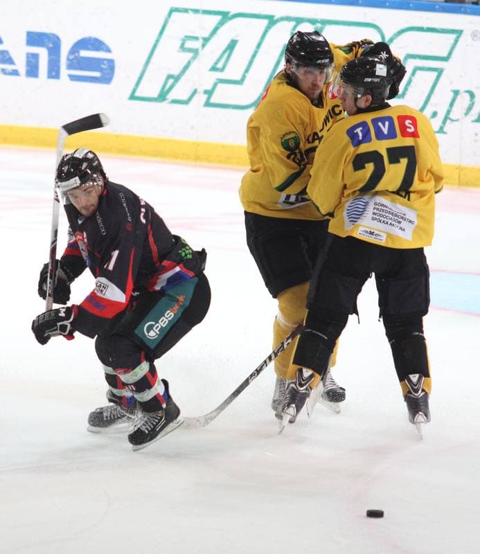 Ice Hockey. Polska Hokej Liga. HC GKS Katowice - Ciarko KH Sanok. 09.01.2015