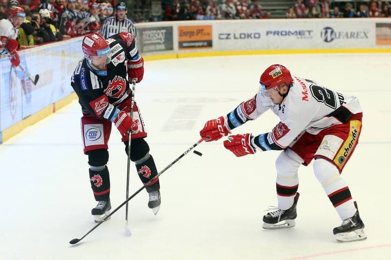 Ice Hockey. TipSport Extraliga. Ocelari Trinec - Mountfield Hradec Kralove. 03.04.2018