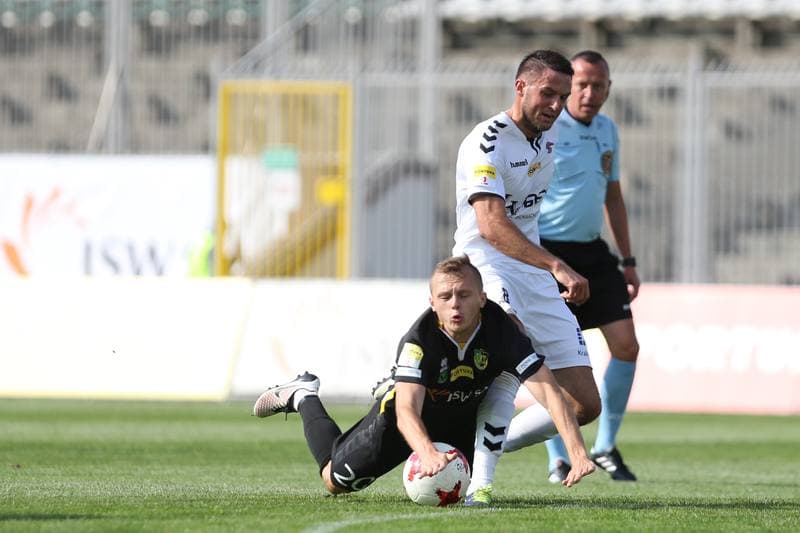 Football. Fortuna I Liga. GKS 1962 Jastrzebie - Garbarnia Krakow. 15.09.2018