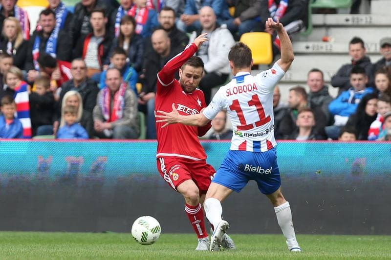 Football. Ekstraklasa. Podbeskidzie Bielsko-Biala - Wisla Krakow. 14.05.2016