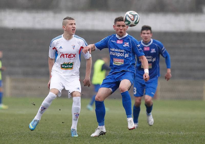 Football. III Liga Opolsko - Slaska. Gornik II Zabrze - Podbeskidzie II Bielsko Biala. 14.11.2014